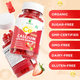 VCCHUYH Calcium Citrate Gummies 1200mg strawberry flavour