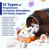 Vccvaa Magnesium Complex 700mg capsules on a wooden table