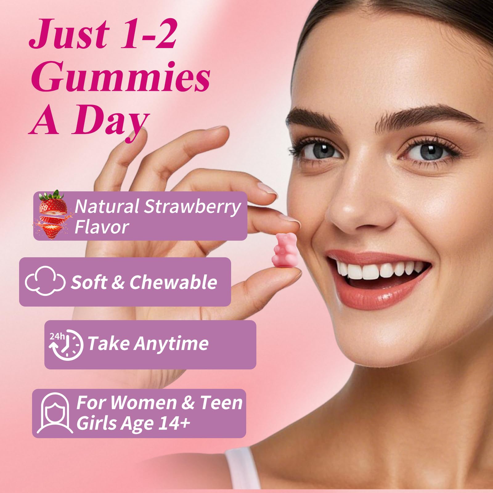 Vccvaa Multivitamin Gummies on a wooden table