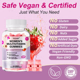 Vccvaa Multivitamin Gummies with fresh strawberries