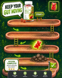 Vccvaa Sugar Free Daily Fiber Gummies side view showing ingredients