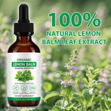 Vceeoy Lemon Balm Extract on a wooden table