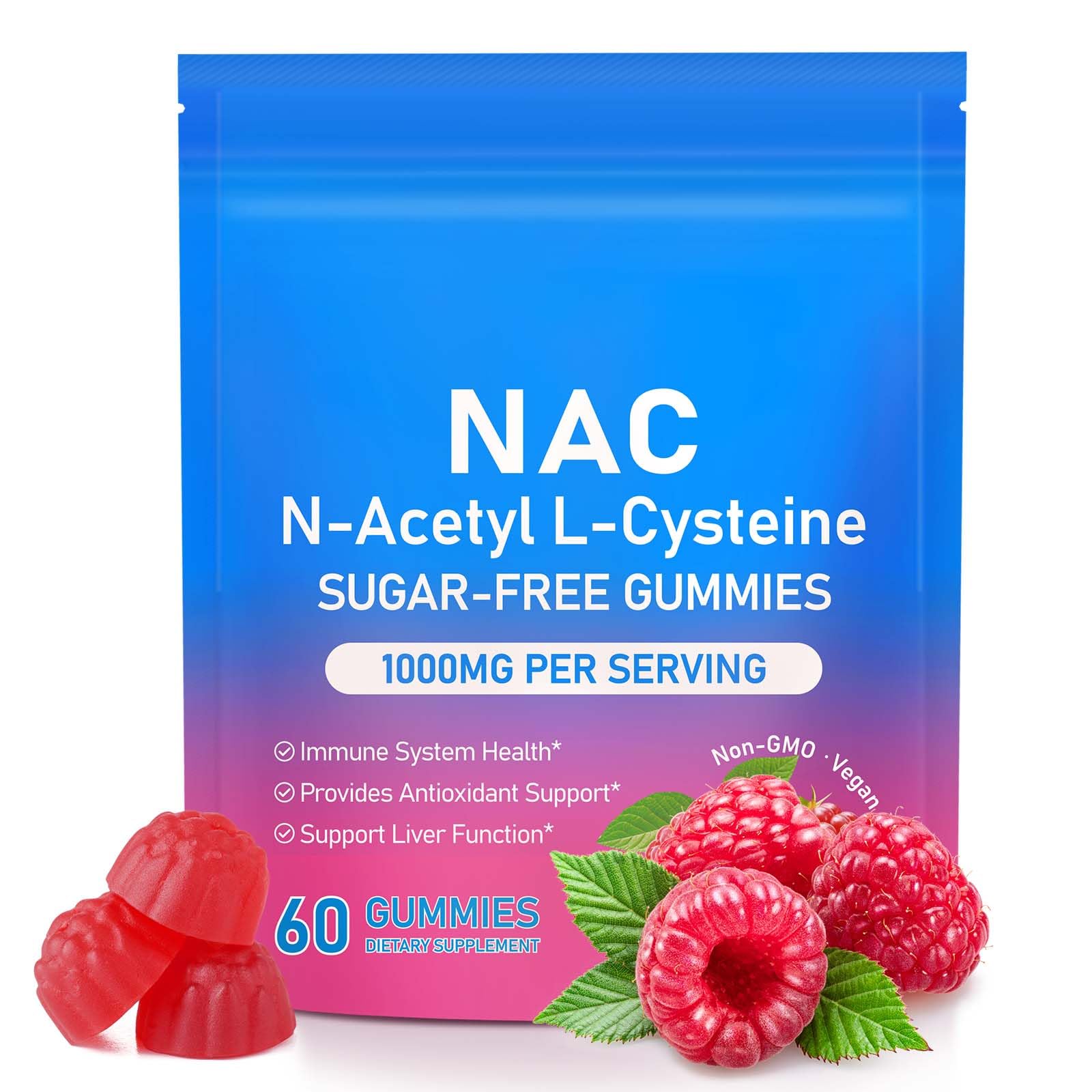 Vceeoy NAC Gummies 1000mg front view of packaging