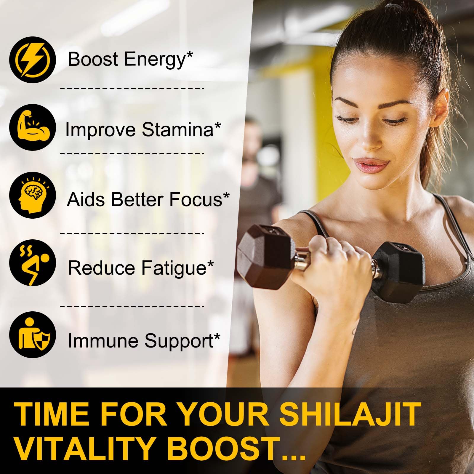 Vceeoy Shilajit Gummies on a wooden table