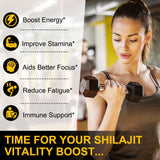 Vceeoy Shilajit Gummies on a wooden table