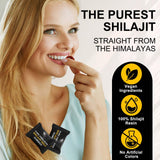 Vceeoy Shilajit Gummies with a measuring spoon for dosage