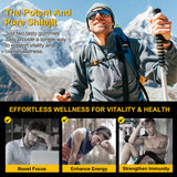 Vceeoy Shilajit Gummies with a travel bag
