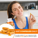 Vceeoy Turmeric Curcumin Capsules in a lifestyle setting
