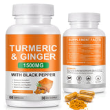 Vceeoy Turmeric Curcumin Capsules side view showing capsule size