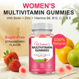 Vceeoy Women's Multivitamin Gummies showing natural strawberry flavour