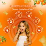 Ved Ubiquinol Gummies bottle with a measuring spoon