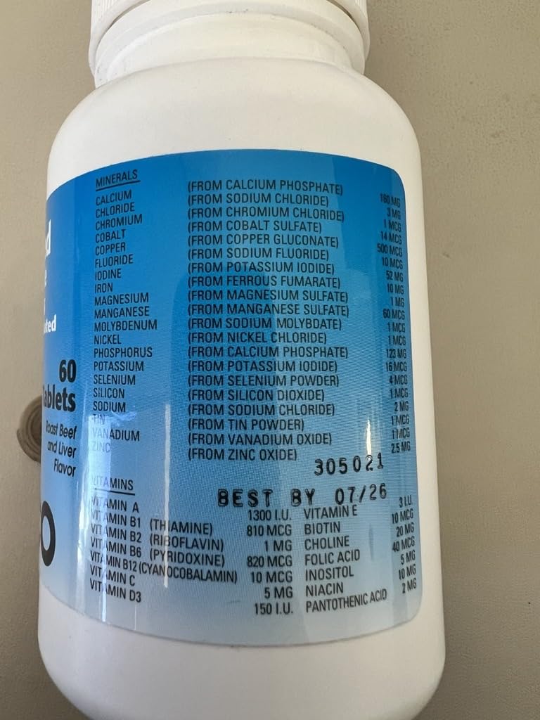Vedco NutriVed Calcium Plus Chewable Tablets side view