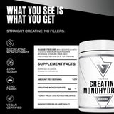 VEDGE Creatine Monohydrate Powder close-up of texture