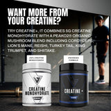 VEDGE Creatine Monohydrate Powder lifestyle scene with gym equipment