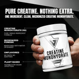 VEDGE Creatine Monohydrate Powder packaging side view