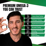 VEDGE Whole-Body Nutrient Bundle Vegan Omega-3 Capsules with measuring spoon