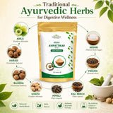 VEDIKROOTS Avipattikar Churna with ingredients displayed