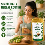 VEDIKROOTS Bhumi Amla Powder resealable pouch open