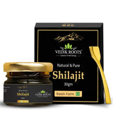 VEDIKROOTS Pure Himalayan Shilajit 30g front view packaging