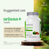 Vedistry Arjuna Tablets 100g lifestyle scene with herbal elements