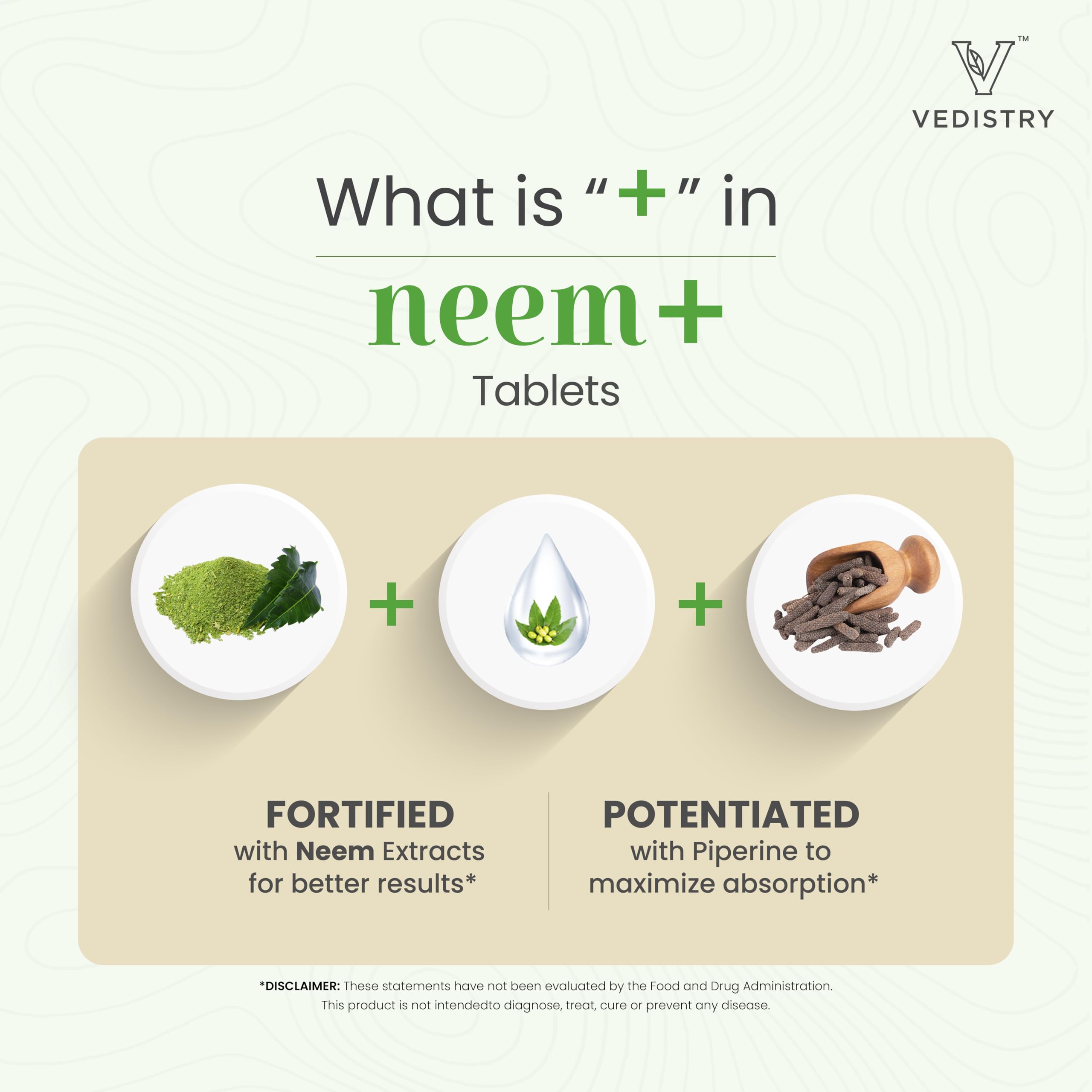 Vedistry Neem Tablets 100g ingredients list