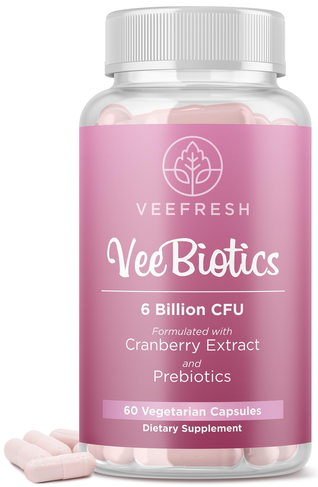 VeeFresh Women's Probiotics 60 Capsules front view
