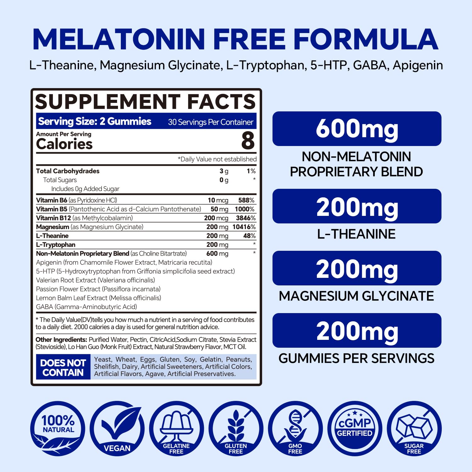 VEETAGYO Melatonin-Free Sleep Gummies packaging