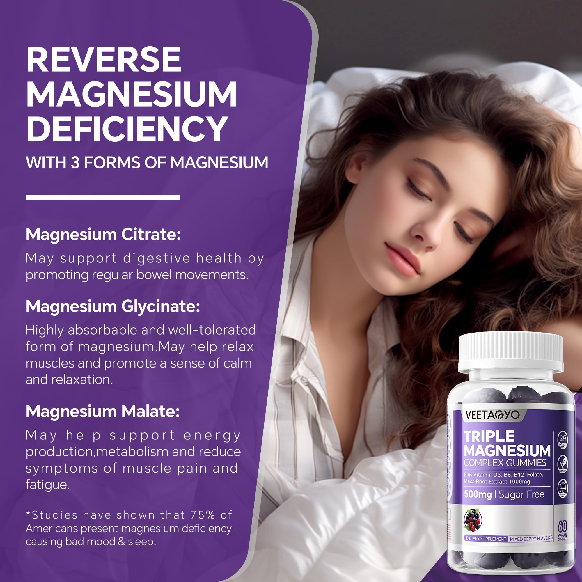 VEETAGYO Tri-Magnesium Complex 430g packaging