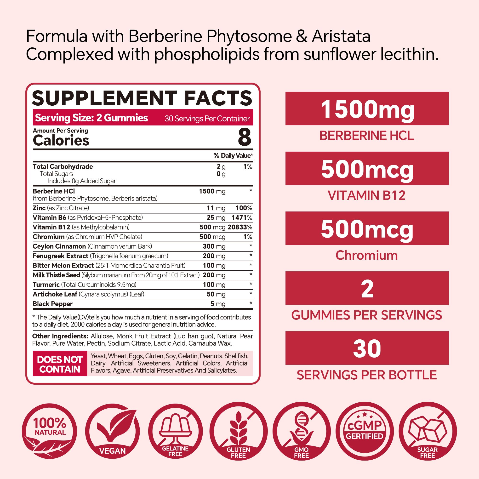 VEETAGYO Turmeric Supplement side view showing ingredients list