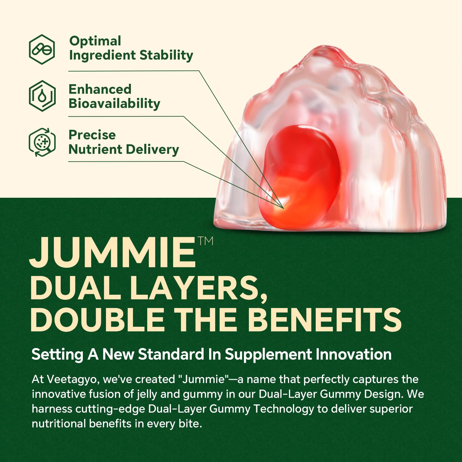 VEETAGYO Vegan Omega 3 Gummies in a hand