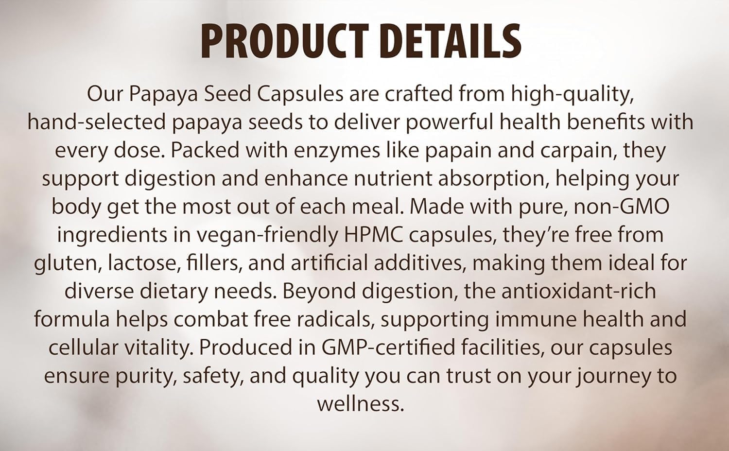 Vegaddict Multi-Enzymes 68g with nutritional information