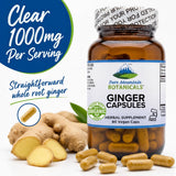 Vegan capsules of Pure Mountain Botanicals Ginger Root