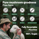 Vegan Vitality Lion's Mane Mushroom Capsules with other supplements