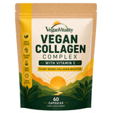 Vegan Vitality Plant Collagen Capsules front view with packaging