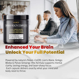 VEGATOT Brain support Supplement side view with ingredients list