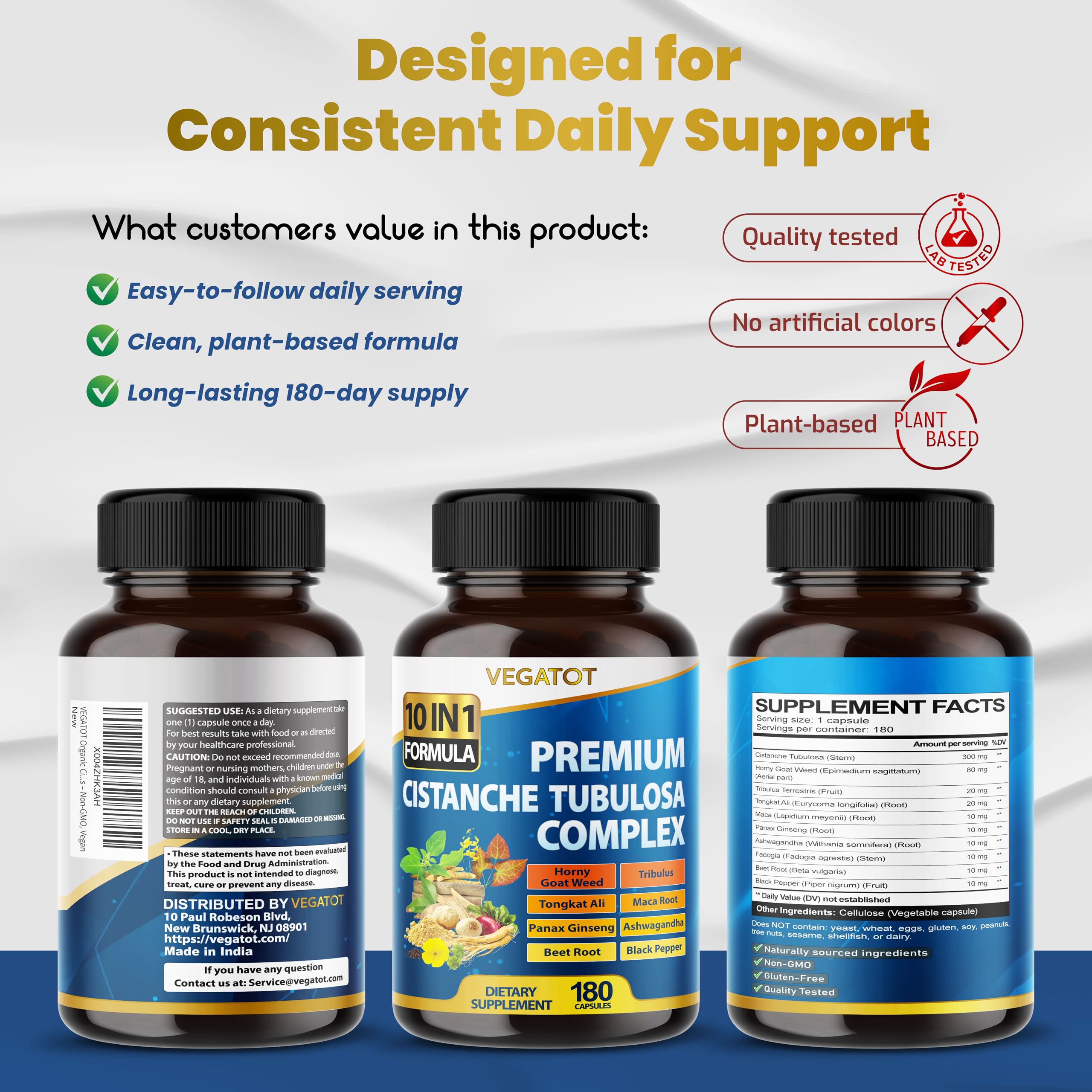 VEGATOT Horny Goat Weed product packaging