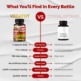 VEGATOT Horny Goat Weed supplement bottle with natural herbs