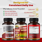VEGATOT Horny Goat Weed supplement with measuring spoon