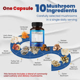 VEGATOT Mushroom Complex 10-in-1 Capsules side view