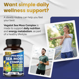 VEGATOT Sea Moss Supplement bottle side view