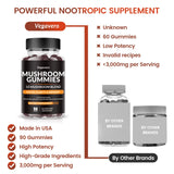 Vegavero Mushroom Complex Gummies close-up of gummies