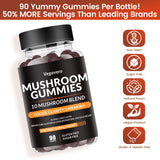 Vegavero Mushroom Complex Gummies displayed on a wooden table