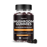 Vegavero Mushroom Complex Gummies front view with packaging