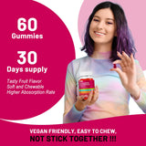 Vegavero Potassium Magnesium Gummies with fresh fruits