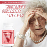 VEGEPOWER Iron Bisglycinate Supplement capsule close-up