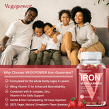 VEGEPOWER Iron Gummies Strawberry flavour packaging
