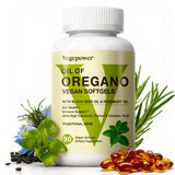 VEGEPOWER Oil of Oregano 90 vegan softgels bottle front view