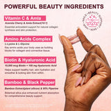 VEGEPOWER Vegan Collagen support close-up of ingredients