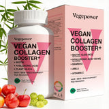 VEGEPOWER Vegan Collagen support front view with packaging