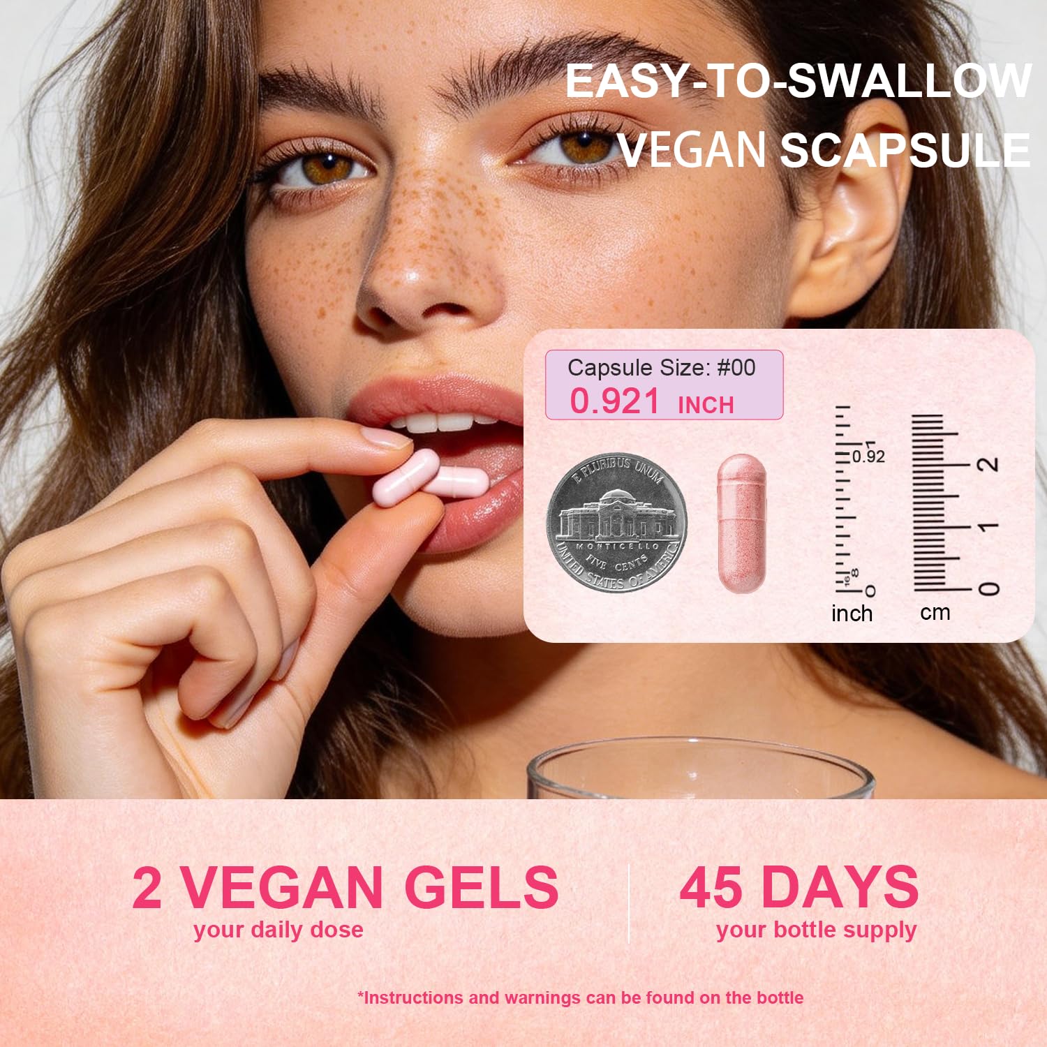 VEGEPOWER Vegan Collagen support on a countertop